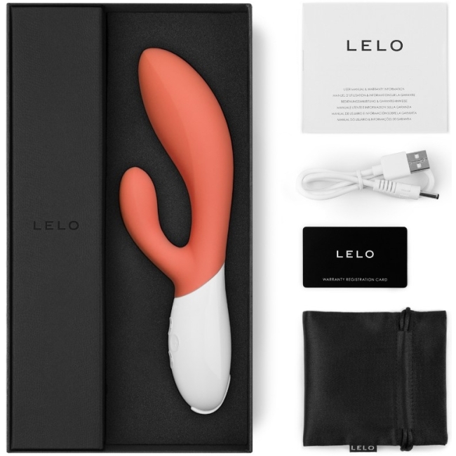 Lelo Ina 3 Coral G-Bölgesi & Klitoris Özel Rabbit Vibratör