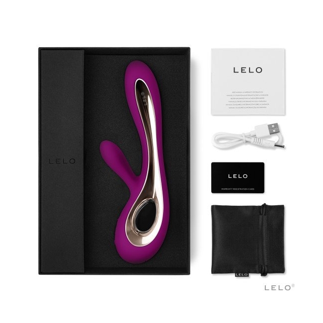 Lelo Soraya 2 Deep Rose Titreşimli G-Bölgesi ve Klitoris Uyarıcı Rabbit Vibratör