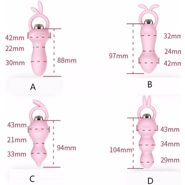 Leten 7 Hız Modlu Süper Silikon Titreşimli Anal Plug-2