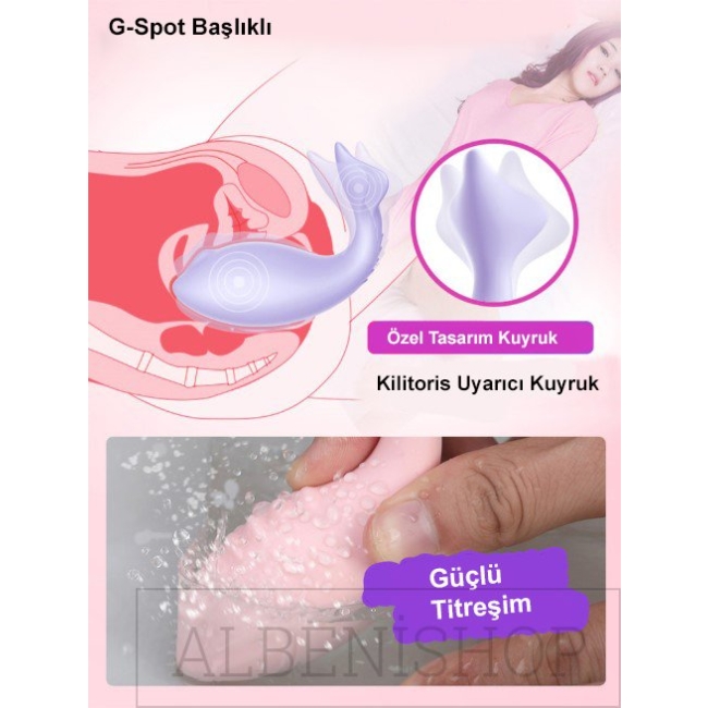 Leten Moe Pett Manyetik Şarjlı Silikon Mini Vibratör