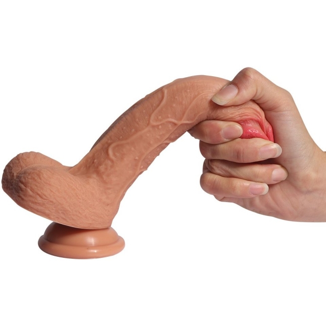 Little Dean 20 cm Çift Katman Ekstra Yumuşak Realistik Penis