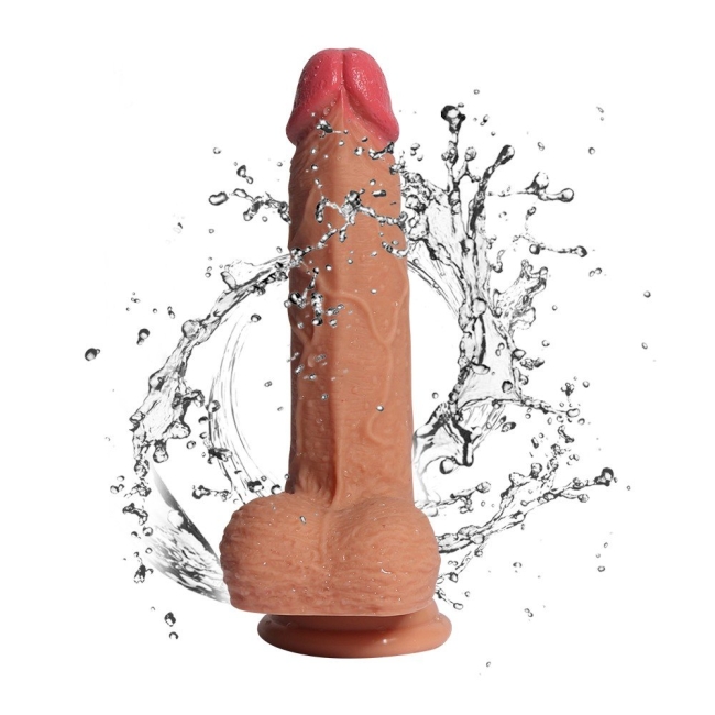 Little Dean 20 cm Çift Katman Ekstra Yumuşak Belden Bağlamalı Penis