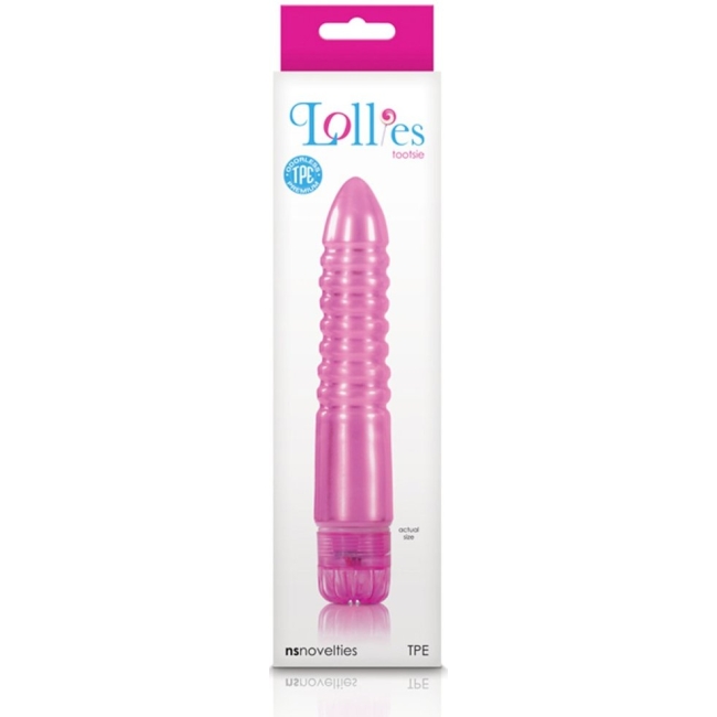 Lollies Tootsie Uyarıcı Gövdeli 16 Cm Realistik Pembe Vibratör