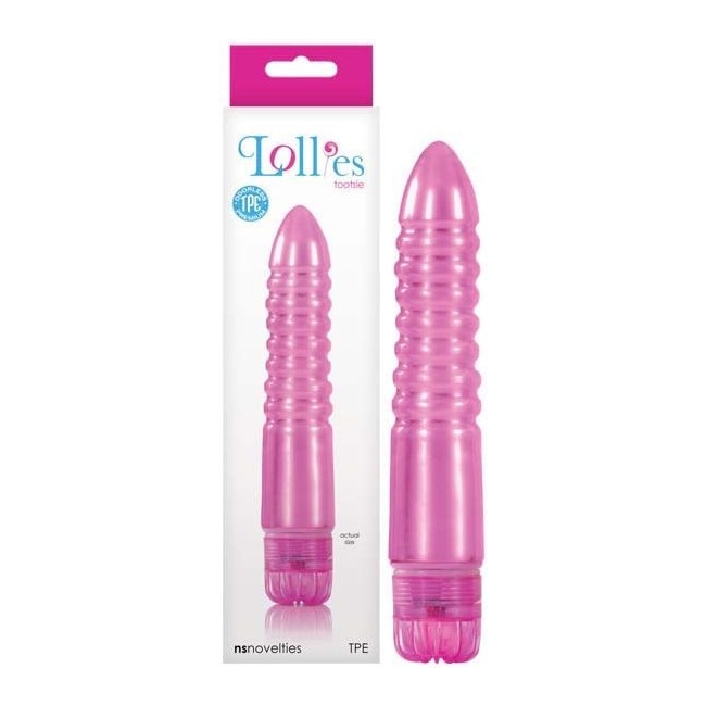 Lollies Tootsie Uyarıcı Gövdeli 16 Cm Realistik Pembe Vibratör