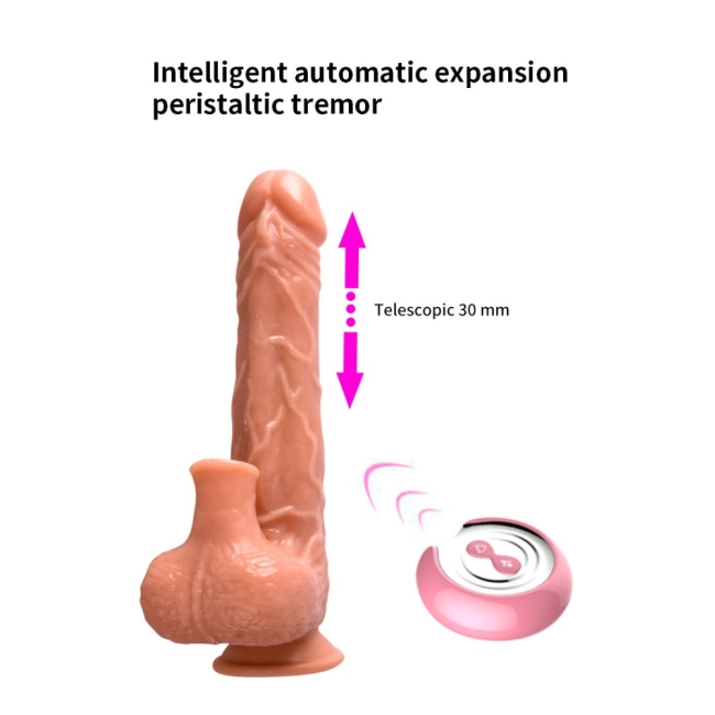 Louis Hareketli&Emişli 7 Farklı Titreşimli Kumandalı Ultra Yumuşak Kemerli Penis 