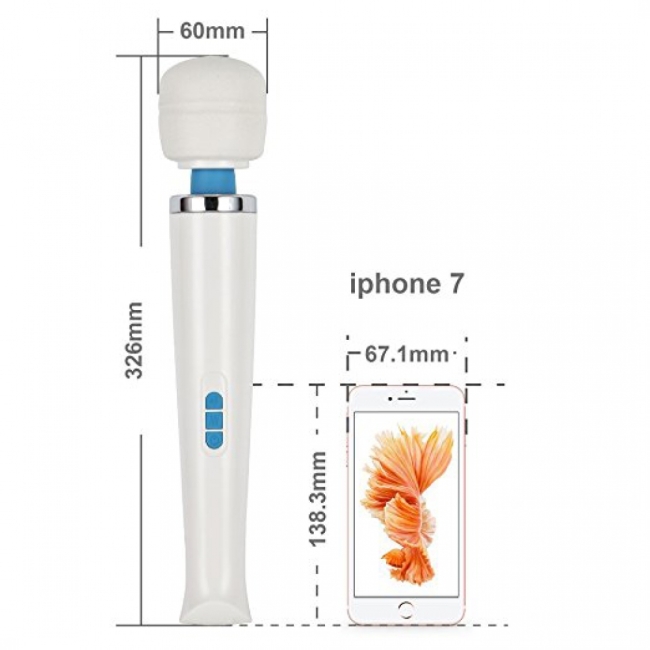 Love Magic Wand Masaj ve Orgazm Vibratör + 2 Başlık