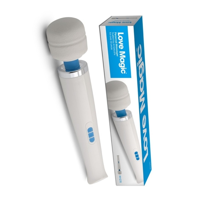 Love Magic Wand Masaj ve Orgazm Vibratör + 2 Başlık