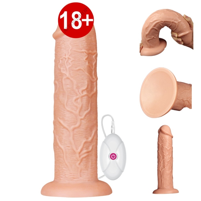 Lovetoy 28 Cm 10 Modlu Titreşimli Ultra Kalın Realistik Penis