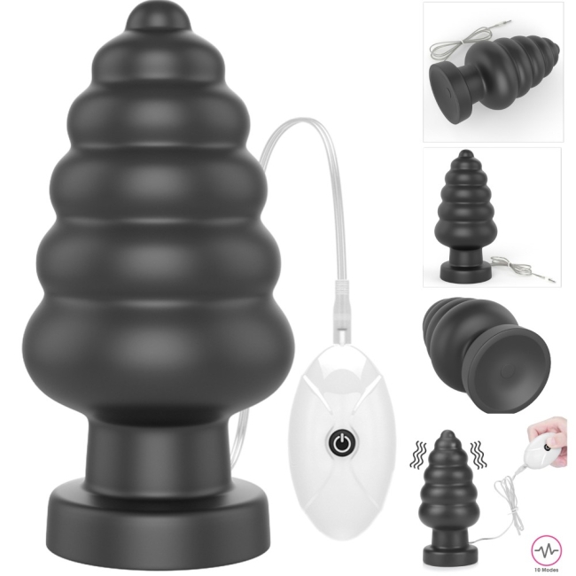Lovetoy Anal Cracker 18 Cm 10 Modlu Titreşimli Büyük Anal Plug-LV120115
