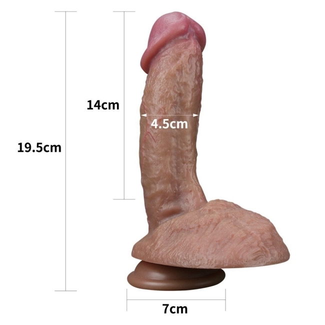 Lovetoy Çift Katmanlı 20 Cm Ultra Gerçekçi Belden Bağlamalı Penis-411051