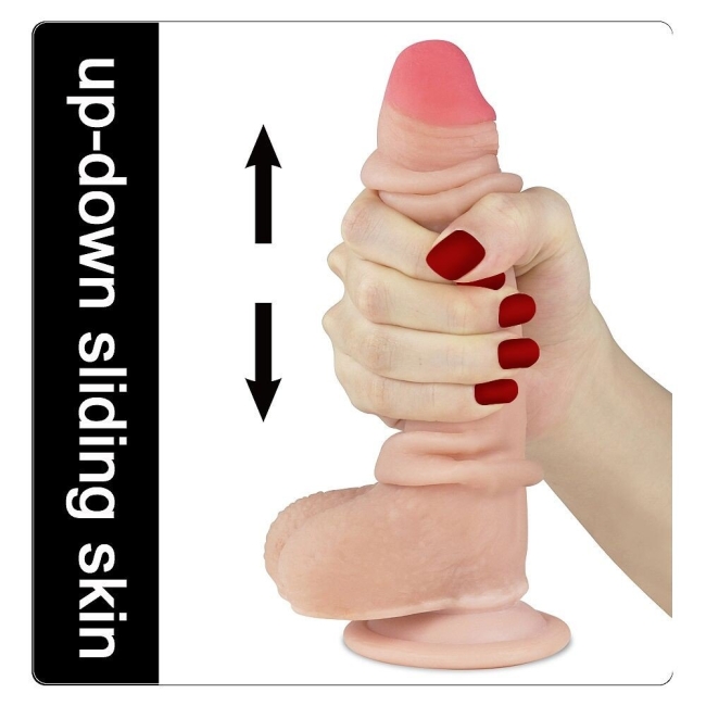 Lovetoy Hareketli Dış Yüzey Özel Seri Ultra Yumuşak 17 Cm Realistik Penis