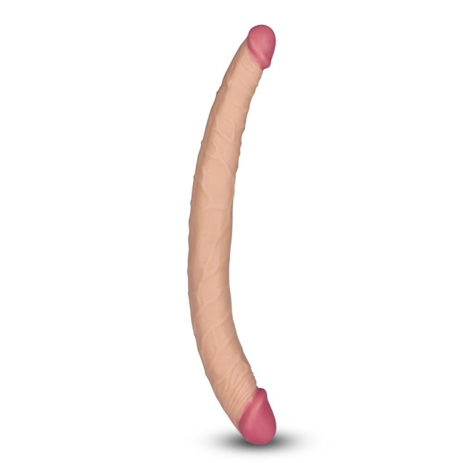 Lovetoy Dev Boyutlu 37 Cm Ultra Soft Çift Başlı Realistik Penis-2214