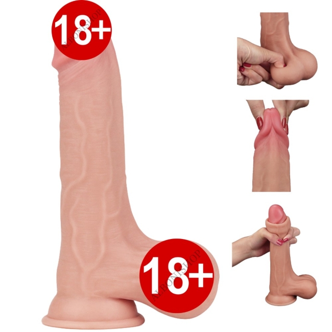 Lovetoy Hareketli Dış Yüzey Özel Seri Ultra Yumuşak 22 Cm Realistik Penis-317006