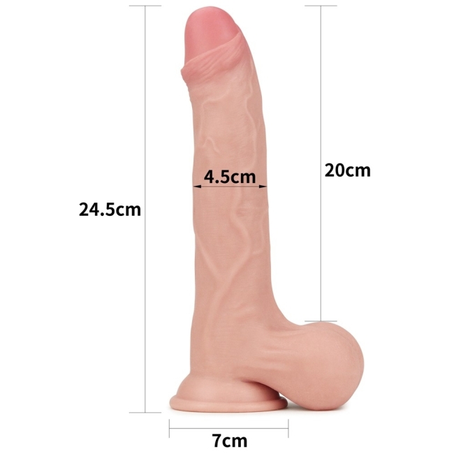 Lovetoy Hareketli Dış Yüzeyli Özel Seri Ultra Gerçekçi 25 Cm Realistik Penis-317007