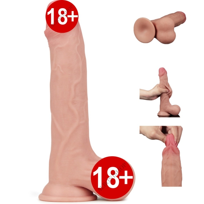 Lovetoy Hareketli Dış Yüzeyli Özel Seri Ultra Gerçekçi 25 Cm Realistik Penis-317007