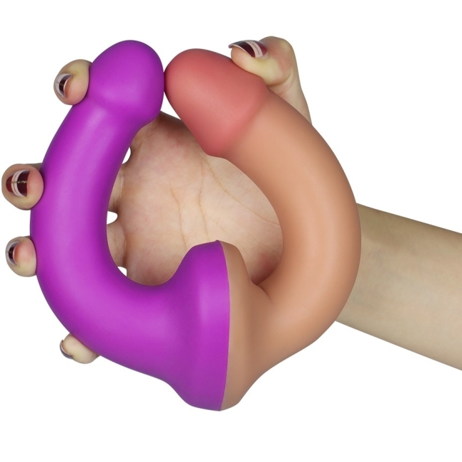Lovetoy Holy Dong 31 Cm Çift Taraflı Mor Lezbiyen Penis Dildo