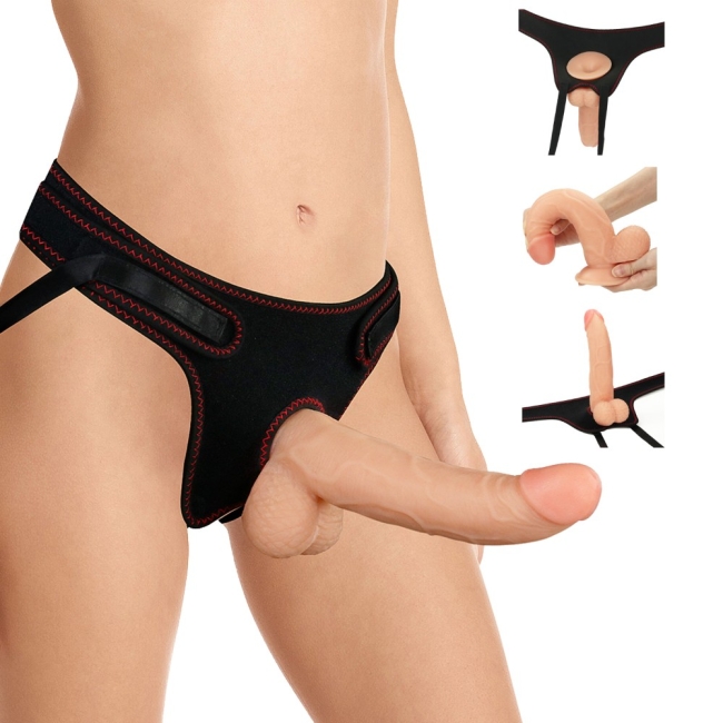 Lovetoy Ingen Easy Strap On 21 Cm Belden Bağlamalı Realistik Penis Seti