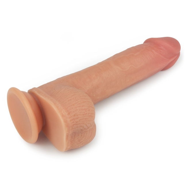 Lovetoy Nature Cock Serisi Anthony Ultra Yumuşak Dönebilen ve Isınabilen 21 Cm Titreşimli Kemerli Penis	