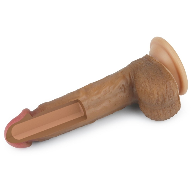 Lovetoy Nature Cock Serisi Özel Çift Katmanlı 21 Cm Realistik Penis