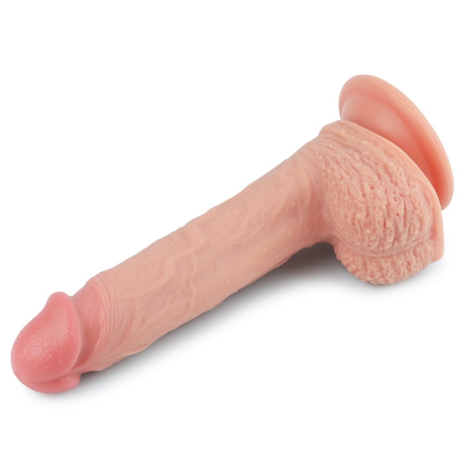 Lovetoy Nature Cock Serisi Özel Çift Katmanlı 21 Cm Ten Rengi Realistik Penis 