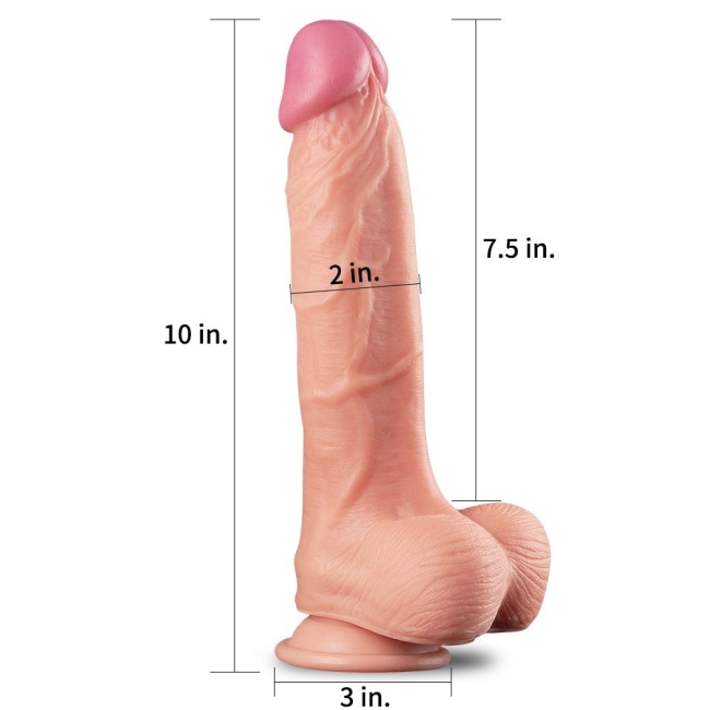 Lovetoy Özel Ekstra Yumuşak Dokulu 25 Cm Realistik Penis