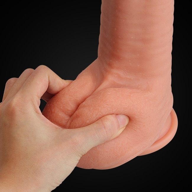 Lovetoy Nature Cock Serisi Özel Yumuşak Dokulu Çift Katmanlı 30 Cm Realistik Penis