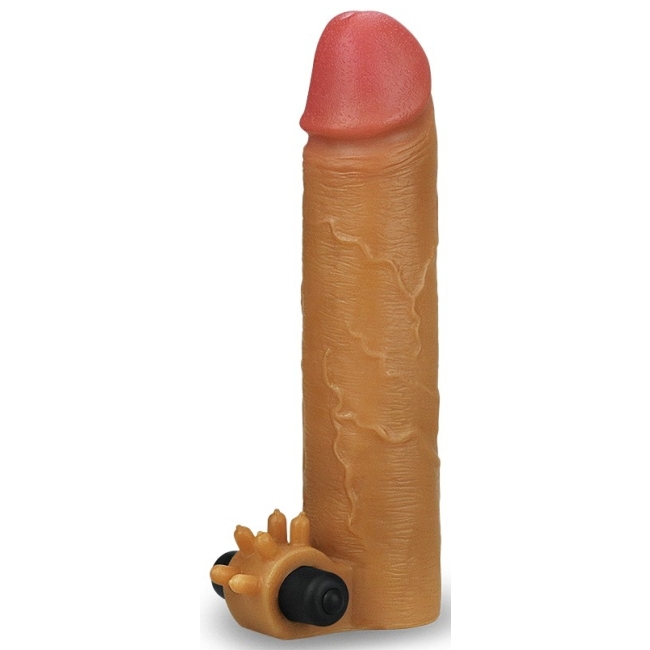 Lovetoy Özel Serisi Ektra Yumuşak 5 Cm Uzatmalı Titreşimli Penis Kılıfı