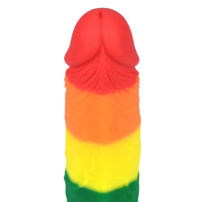 Lovetoy Prider Gökkuşağı Renkli 20 Cm Belden Bağlamalı Realistik Penis-410026