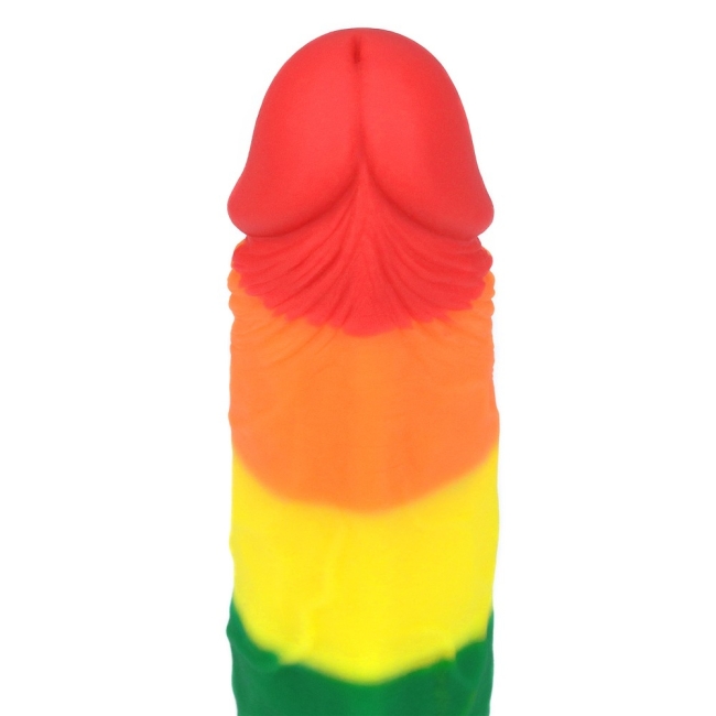 Lovetoy Prider Gökkuşağı Renkli Damarlı 19 Cm Realistik Dildo-410025