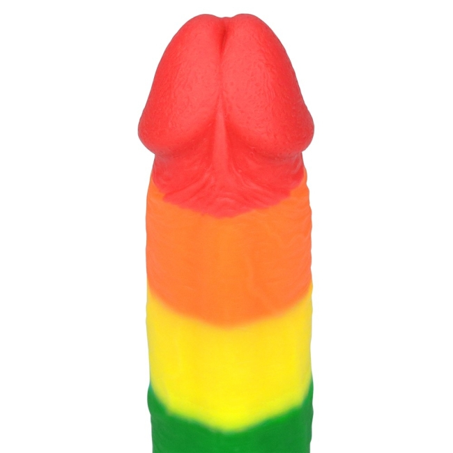 Lovetoy Prider Gökkuşağı Renkli Damarlı 23 Cm Realistik Penis-410028