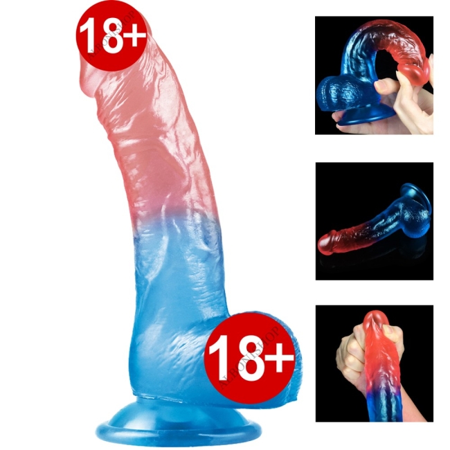 Lovetoy Renkli 20 Cm Ultra Yumuşak Jel Dildo