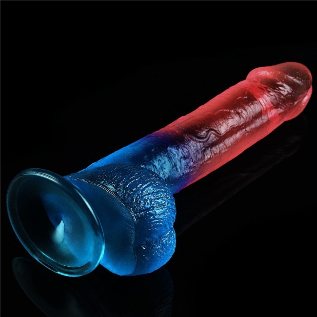 Lovetoy Renkli Ultra Yumuşak 23 Cm Jel Dildo