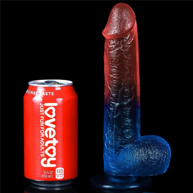 Lovetoy Renkli Ultra Yumuşak 23 Cm Jel Dildo