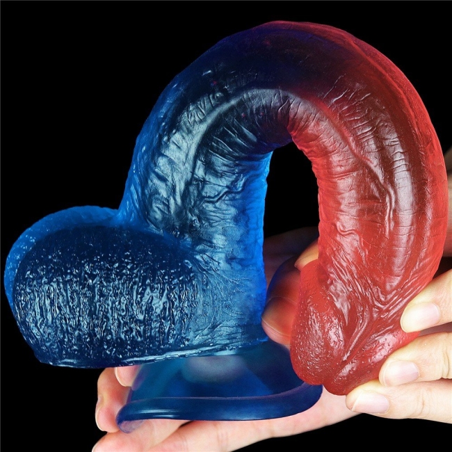 Lovetoy Renkli Ultra Yumuşak 23 Cm Jel Dildo