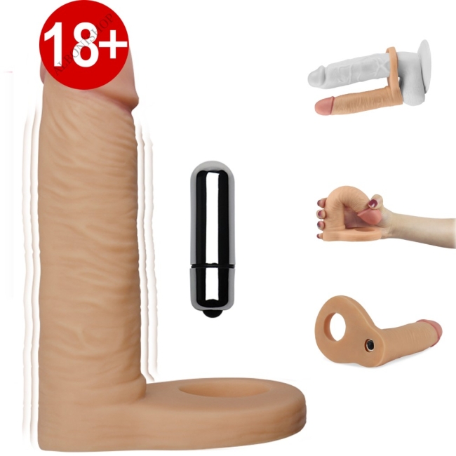 Lovetoy The Ultra Soft Yumuşak Titreşimli Anal 15 cm Halkalı Anal Penis