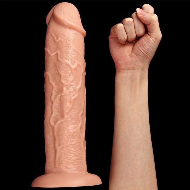 Lovetoy 28 Cm 10 Modlu Titreşimli Ultra Kalın Realistik Penis