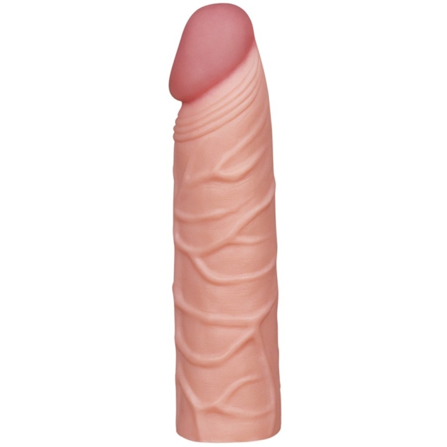 Lovetoy X-Tender Realistik Dokuda 2.5 Cm Uzatmalı Penis Kılıfı-LV1051F