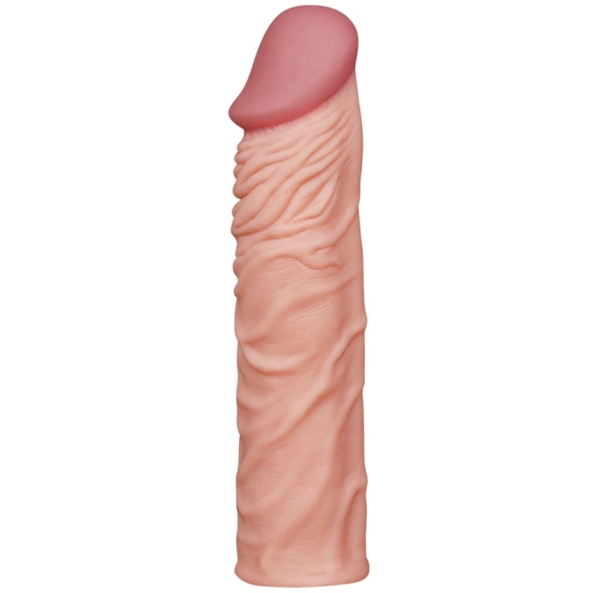 Lovetoy X- Tender Realistik Dokulu 5cm Uzatmalı Penis Kılıfı -LV1052F