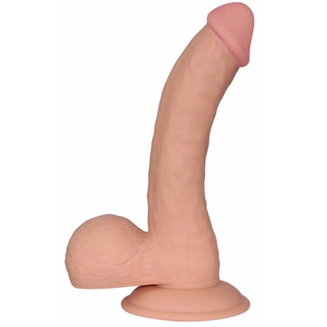 Lovetoy Yeni Nesil Ultra Yumuşak Özel Dokulu 20 Cm Kemerli  Realistik Penis-1082