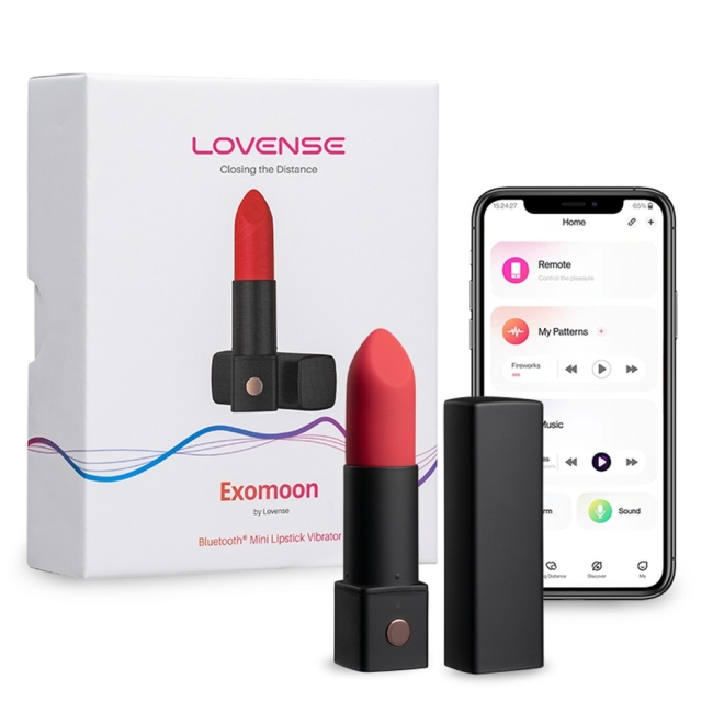 Lovense Exomoon Telefon Kontrollü Mini Ruj Vibratör