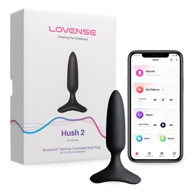 Lovense Hush 2 Akıllı Telefon Kontrollü 1 İnch Anal Plug