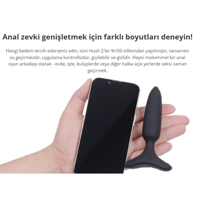 Lovense Hush 2 Akıllı Telefon Kontrollü 1 İnch Anal Plug