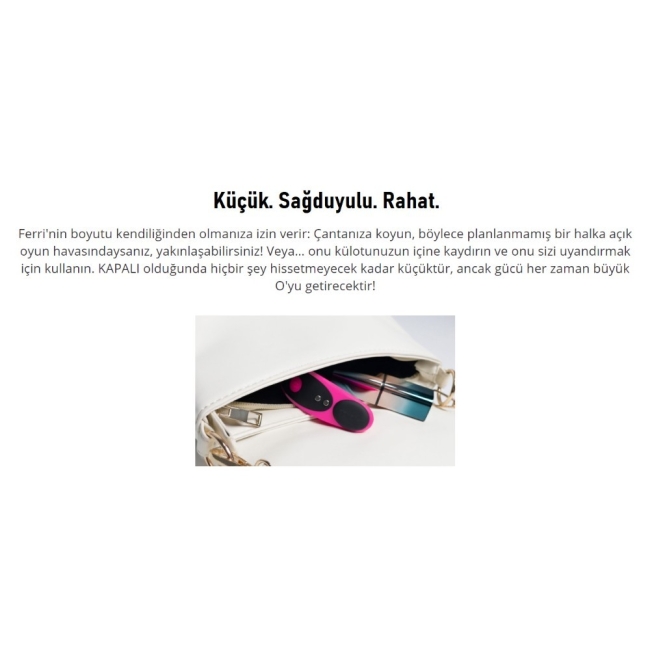 Lovense Lush 3 ve Ferri Giyilebilir ve Klitoris Uyarıcı Vibratör