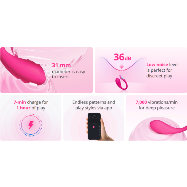 Lovense Lush Mini Telefon&Tablet Kontrol Vibratör