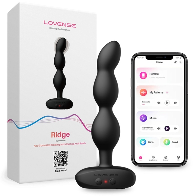 Lovense Ridge Telefon Kontrollü Boğumlu Titreşimli Anal Plug