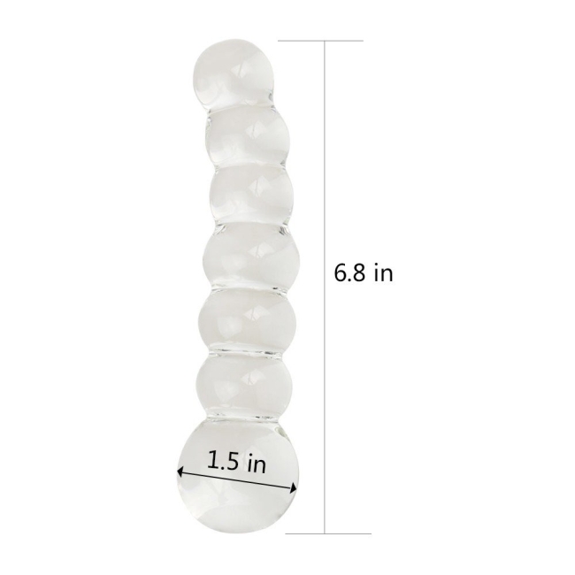 Lovetoy Glass Romance 17 Cm Anal ve Vajinal Cam Plug Dildo