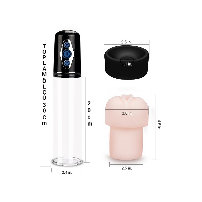 Lovetoy Maximizer Worx Elite  Penis Pompası ve Mastürbatör