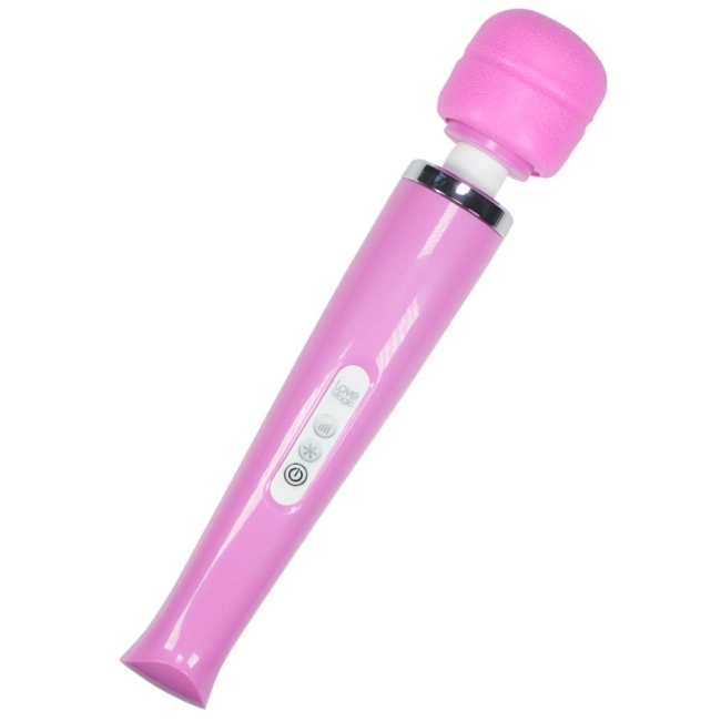 Magic Wand 20 Hızlı Şarjlı Pembe Masaj ve Orgazm Vibratör + 2 Başlık 