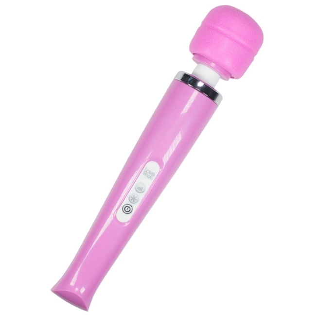 Magic Wand 20 Hızlı Şarjlı Pembe Masaj ve Orgazm Vibratör + 2 Başlık 