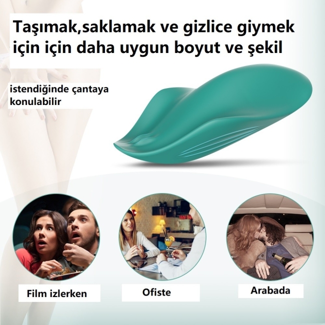 Manta 9 Fonksiyonlu Titreşimli Kumandalı Şarjlı Su Geçirmez Giyilebilen Vibratör